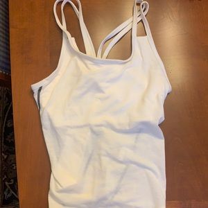Smartwool exercise sport bra white medium tank